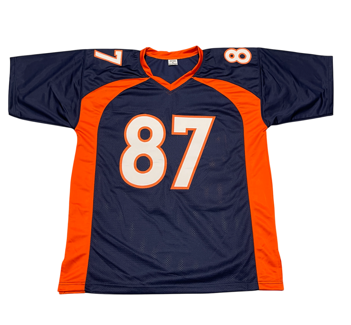 Ed McCaffrey Signed Broncos Custom Jersey w/ 2 SB Champ Beckett Witness BAS COA