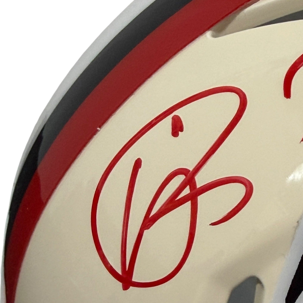Andre Rison Signed Falcons Retro Mini Helmet w/ Bad Moon JSA Witness COA