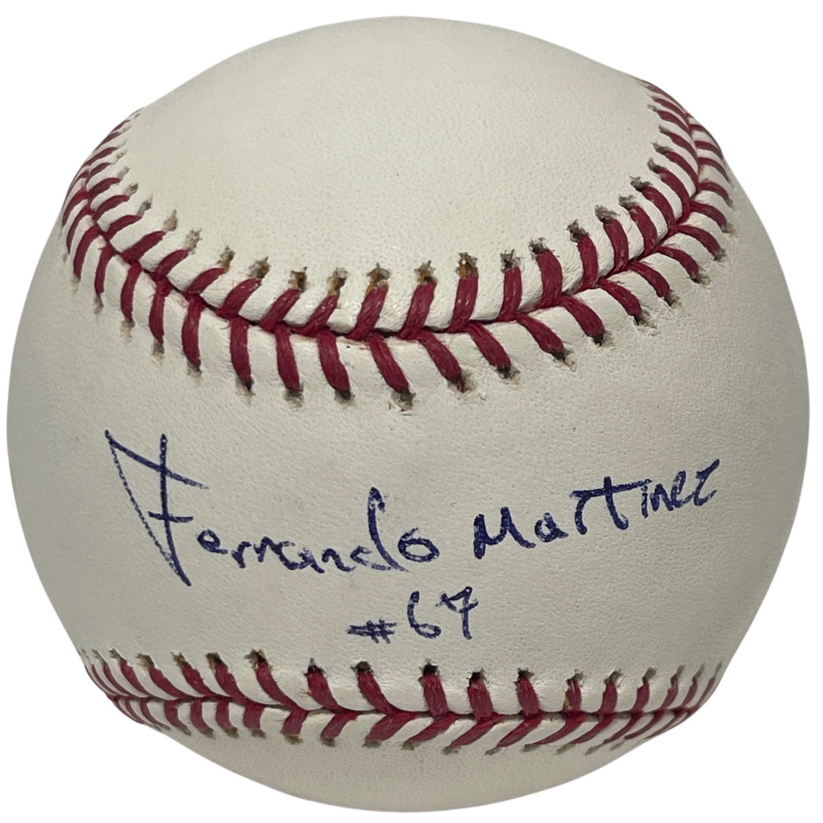 Fernando Martinez Full Name Signed Autographed ROMLB Baseball NY Mets LSCM COA