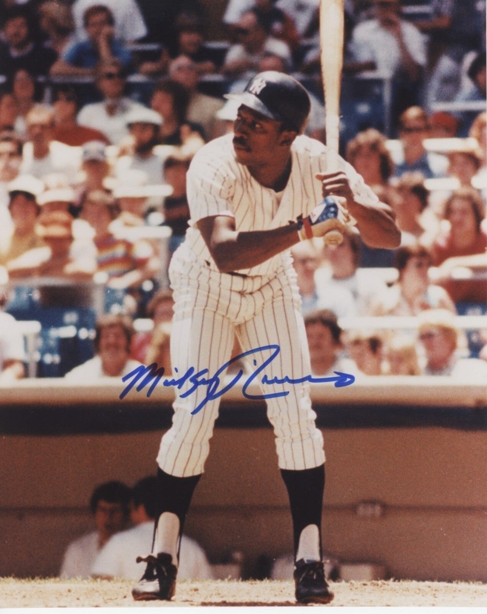 Mickey Rivers Signed Autographed New York Yankees 8x10 Photo LSCM COA #7