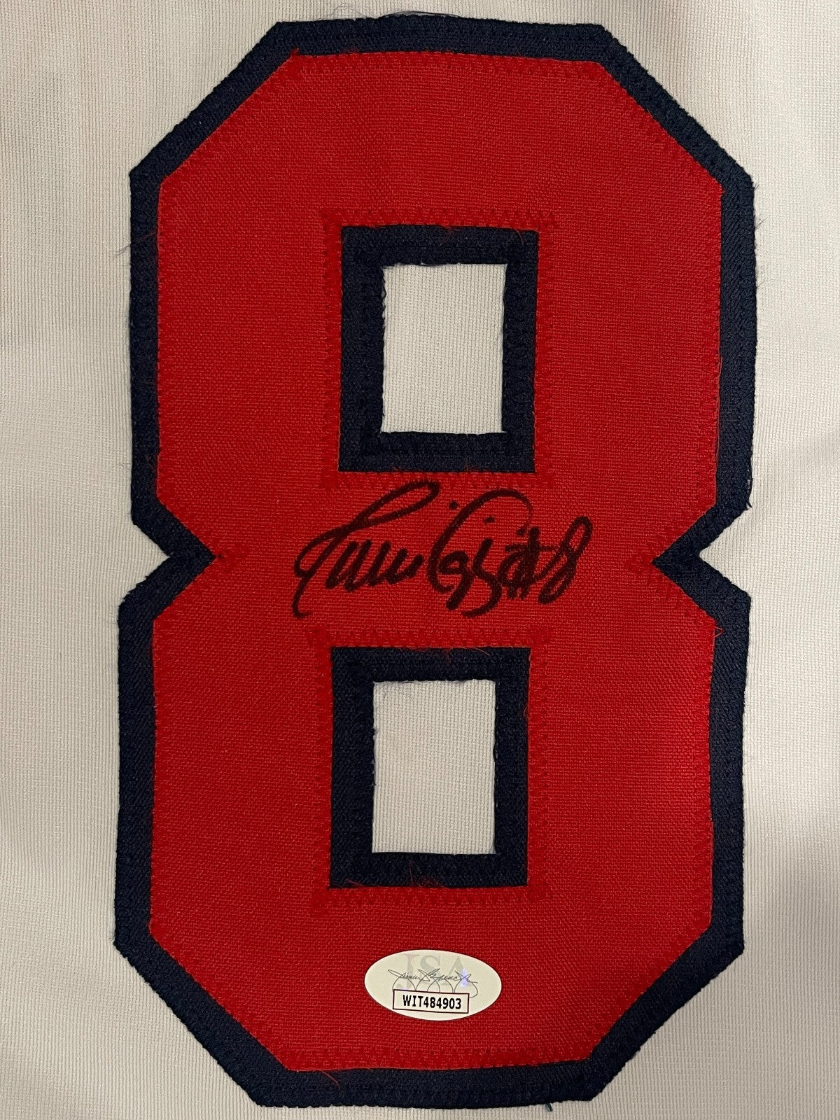Javier Lopez Signed Auto Autographed Atlanta Braves Jersey JSA COA