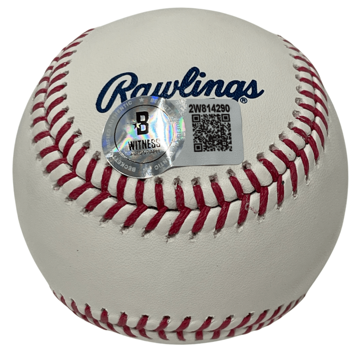 Andre Dawson Signed HOF ROMLB Baseball w/ The Hawk Beckett Witness BAS COA