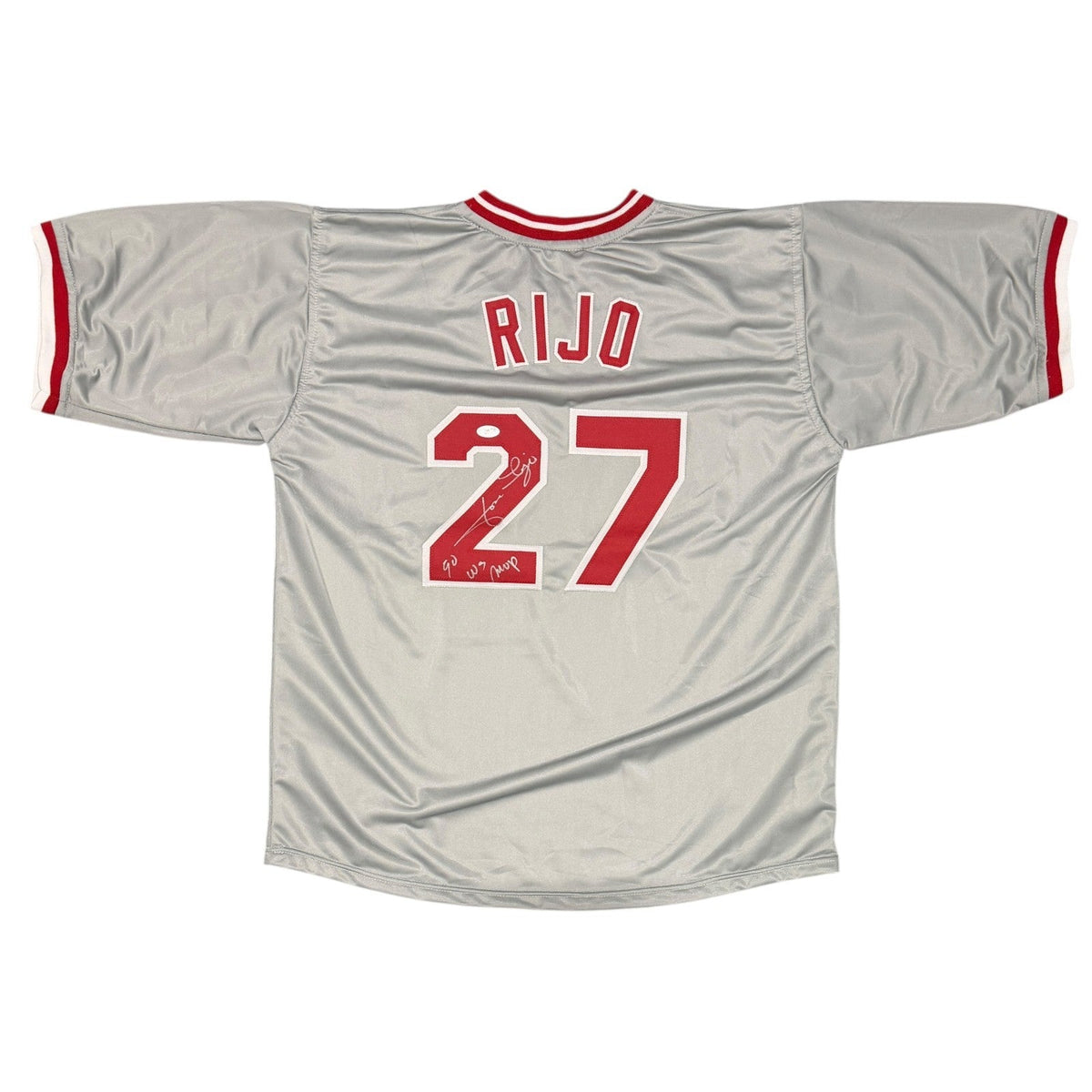 Jose Rijo Signed Cincinnati Reds Custom Jersey w/ 90 WS MVP JSA Witness COA G