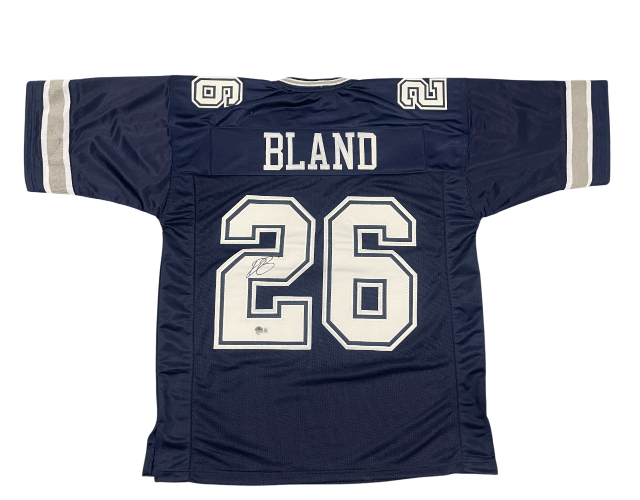 DaRon Bland Signed Dallas Cowboys Custom Jersey Beckett Witness BAS COA