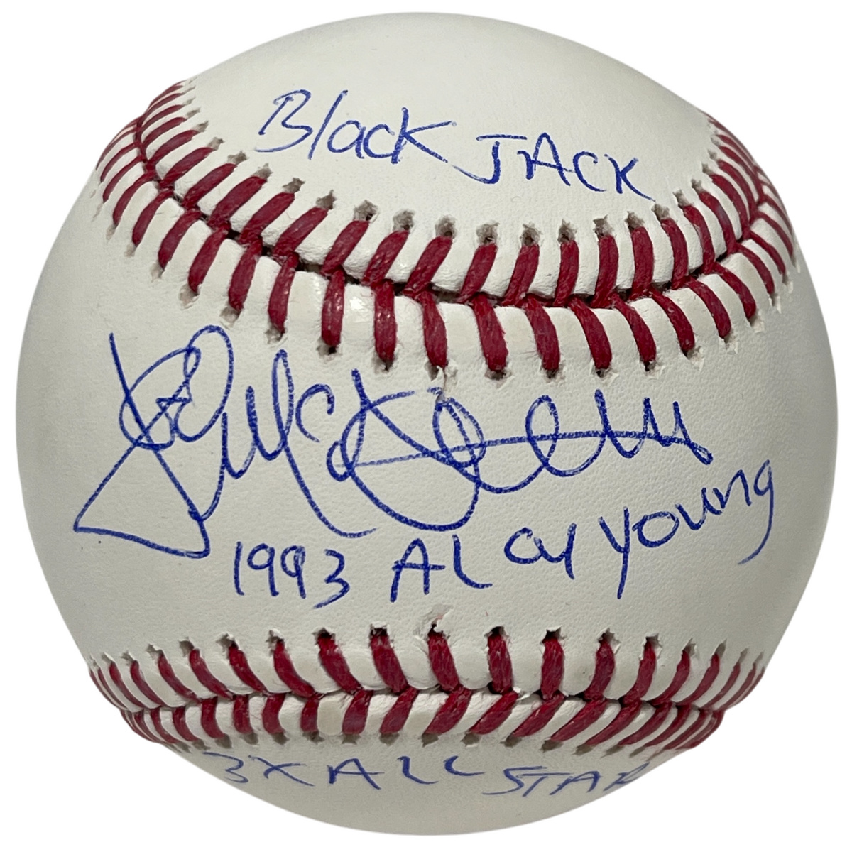 Jack McDowell Signed Autographed ROMLB Baseball w/ 3x Ins Beckett Wit BAS COA