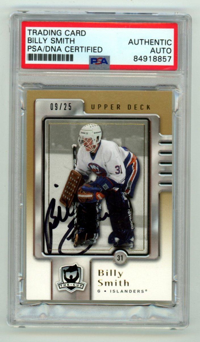 Billy Smith 2006-07 Upper Deck The Cup #57 Signed #9/25 PSA Authentic Auto