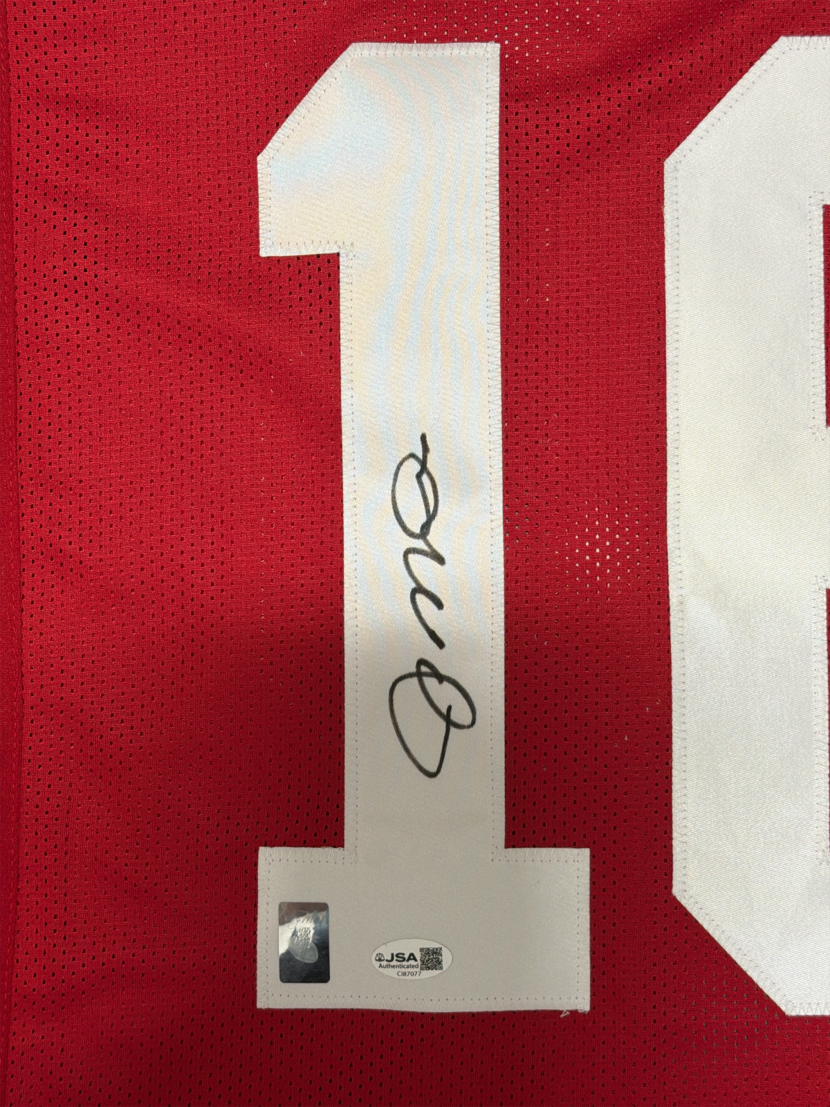 Joe Montana Signed Autographed San Francisco 49ers Custom Jersey JSA COA