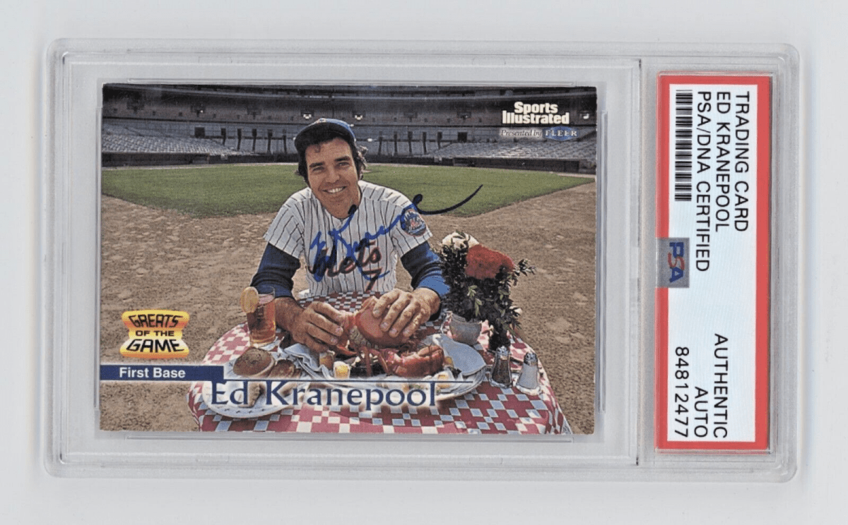 Ed Kranepool 1999 Fleer Sports Illustrated #55 Signed PSA Authentic Auto NY Mets