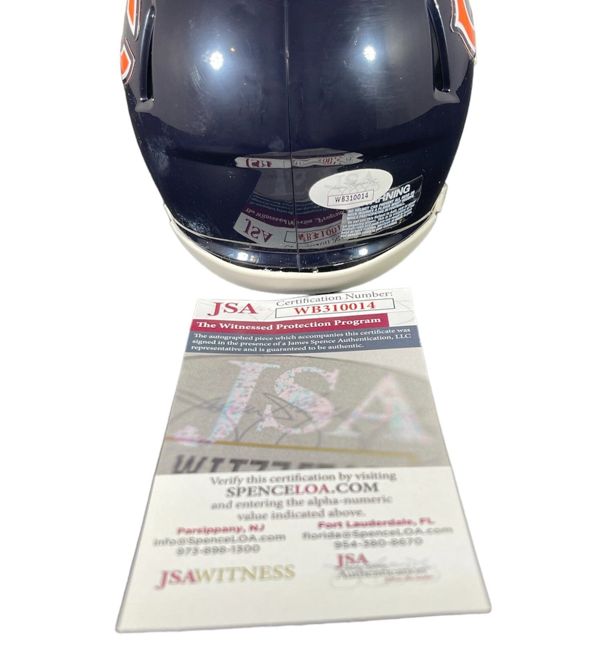 D'Andre Swift Signed Autographed Chicago Bears Mini Helmet JSA WITNESS COA
