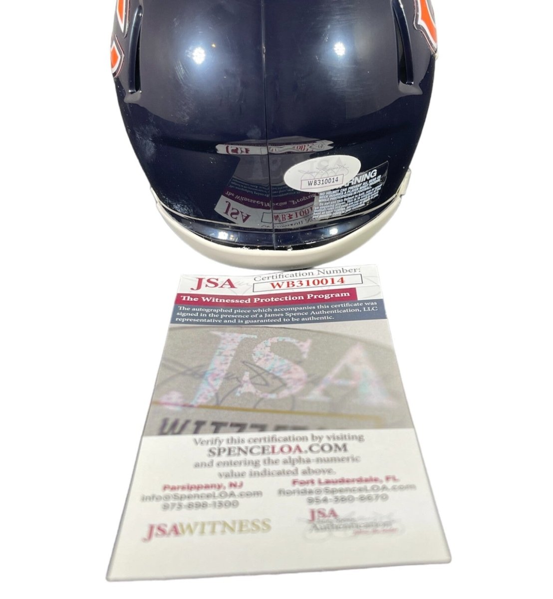 D'Andre Swift Signed Autographed Chicago Bears Mini Helmet JSA WITNESS COA