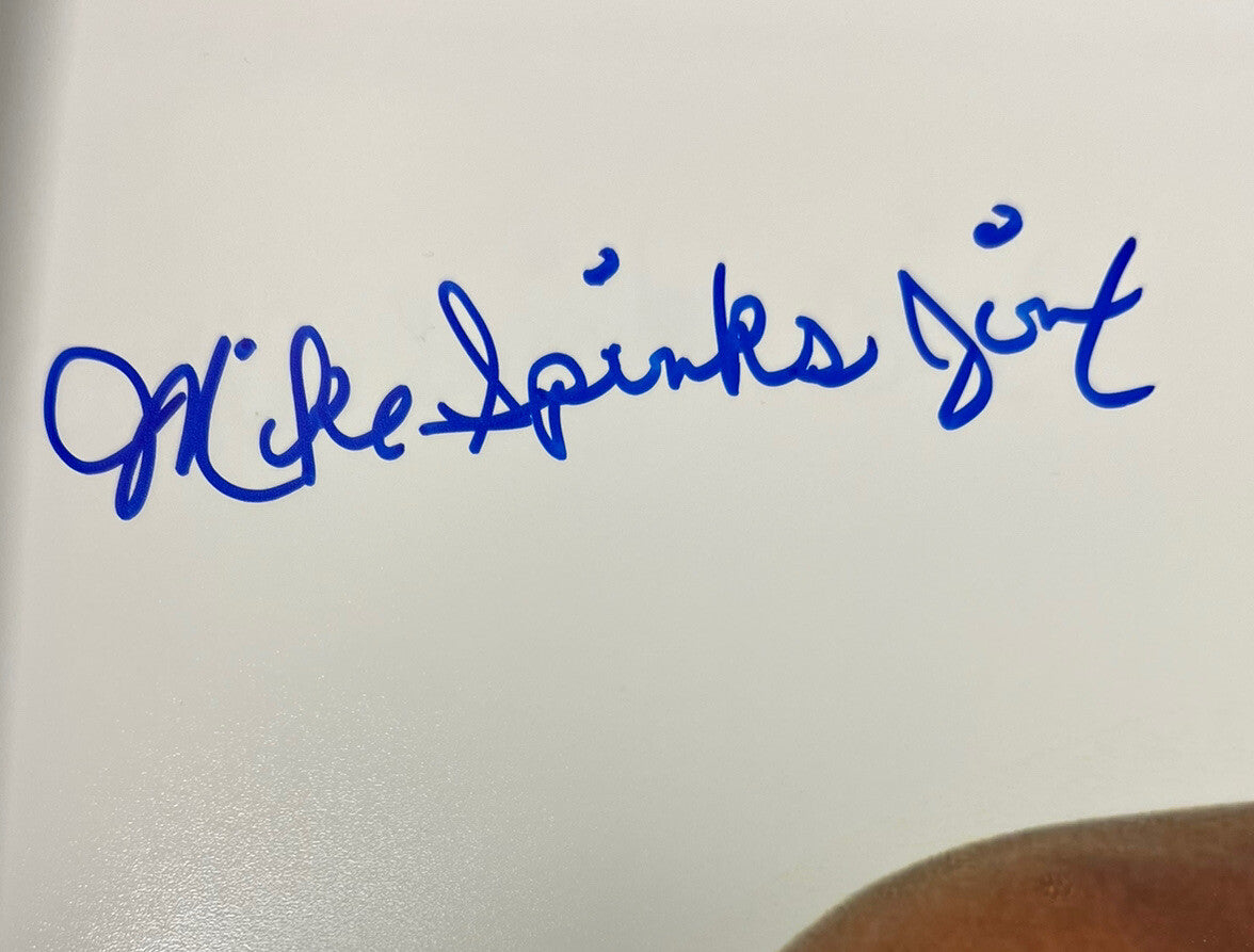 Michael Spinks "Jinx" Signed Auto 16x20 Photo Multiple Inscriptions HOF JSA COA