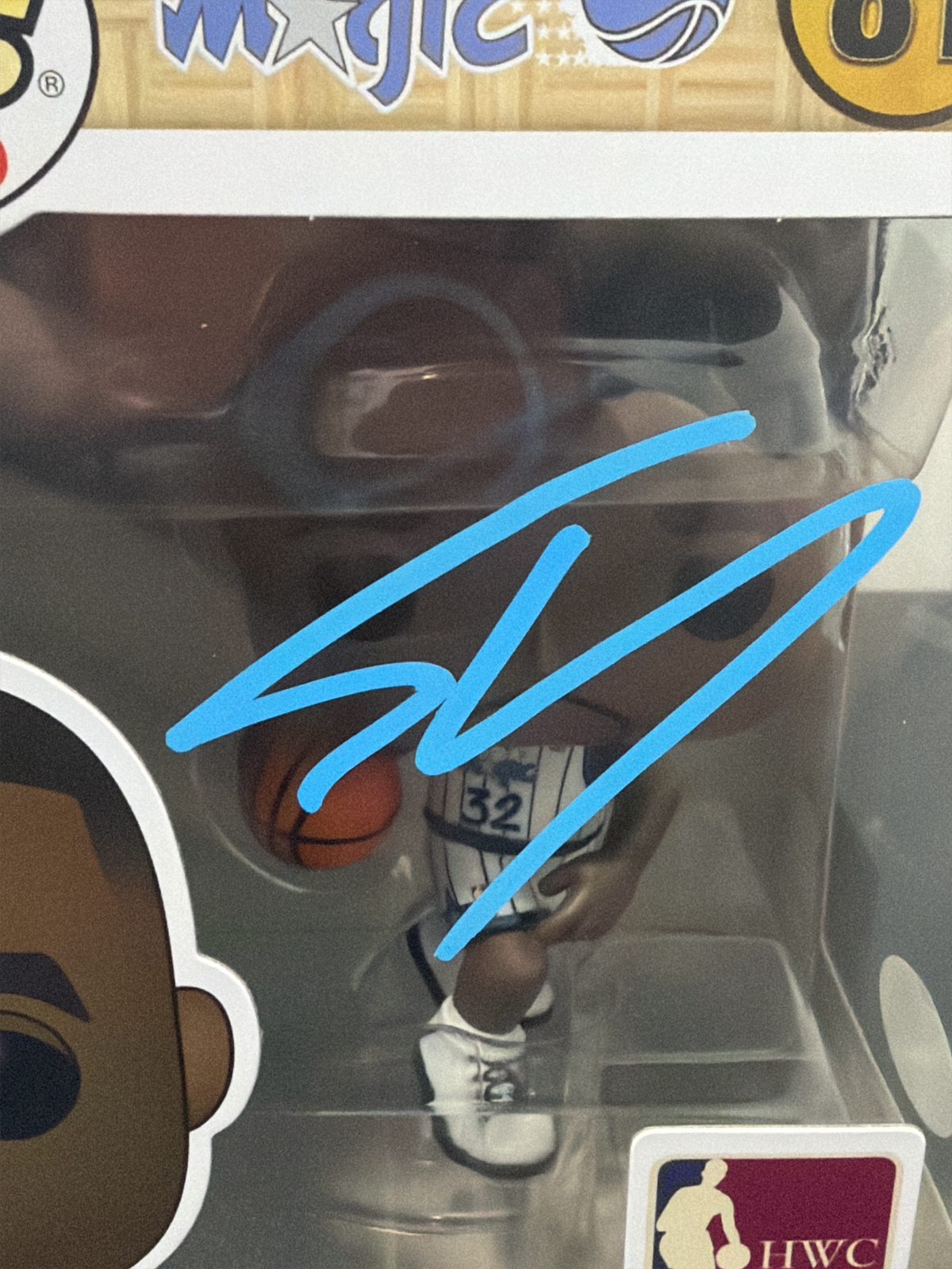 Shaquille O'Neal Signed Orlando Magic NBA HWC Funko Pop #81 JSA Witness COA Shaq