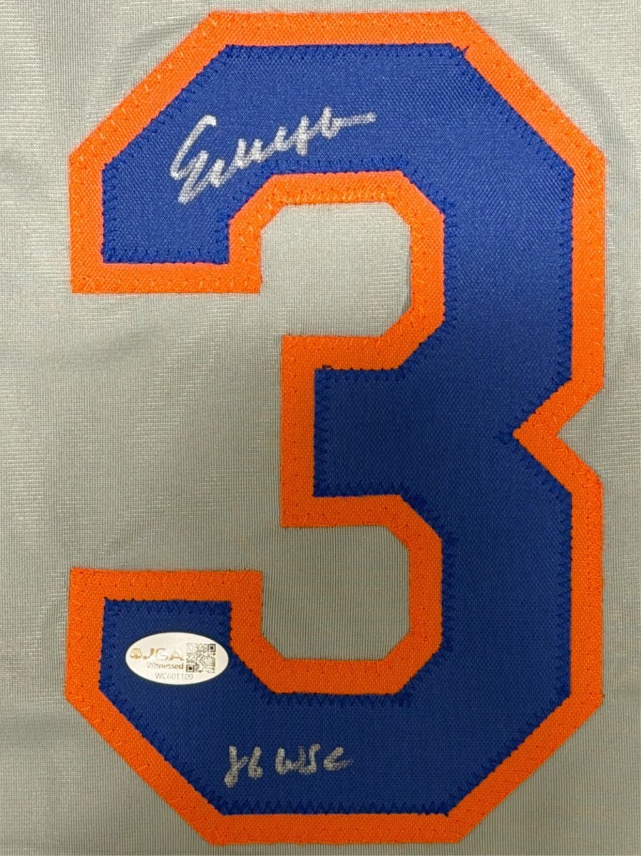 Ed Lynch Signed New York Mets Custom Jersey w/ 86 WSC JSA Witness COA