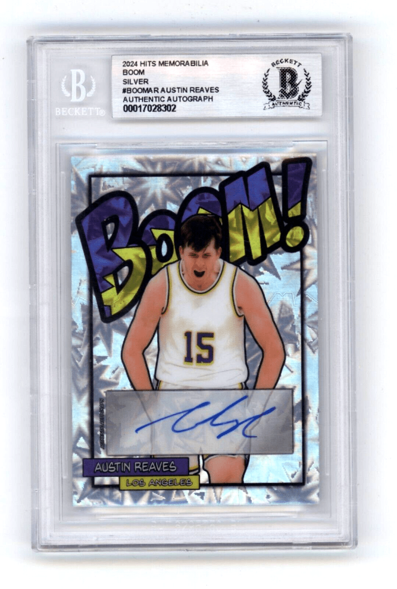 Austin Reaves 2024 Hits Memorabilia BOOM Silver #/20 Signed BGS BAS Auto Lakers
