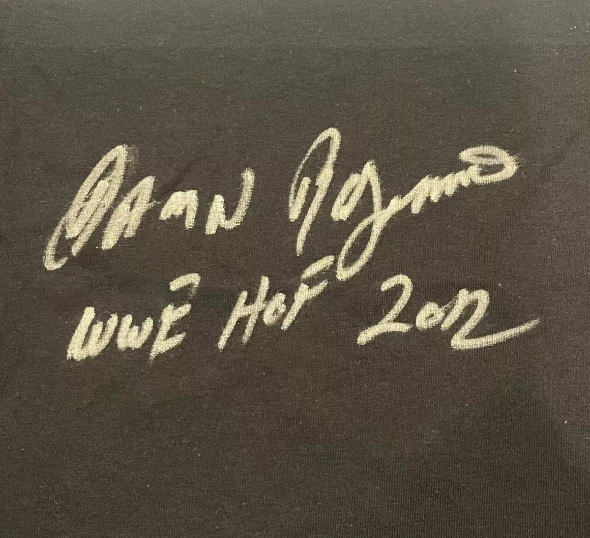 Ron Simmons Signed Auto Damn Custom T-Shirt WWE HOF 2012 Ins Beckett WIT BAS COA