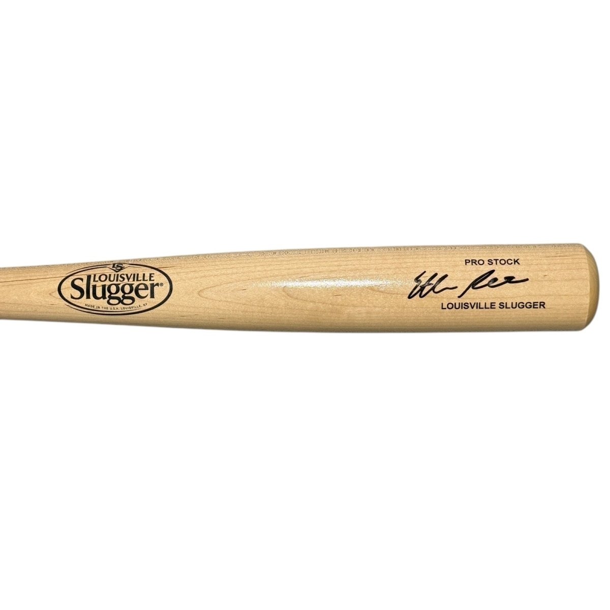 Ethan Petry Signed Natural Louisville Slugger Bat JSA Witness COA Nationals