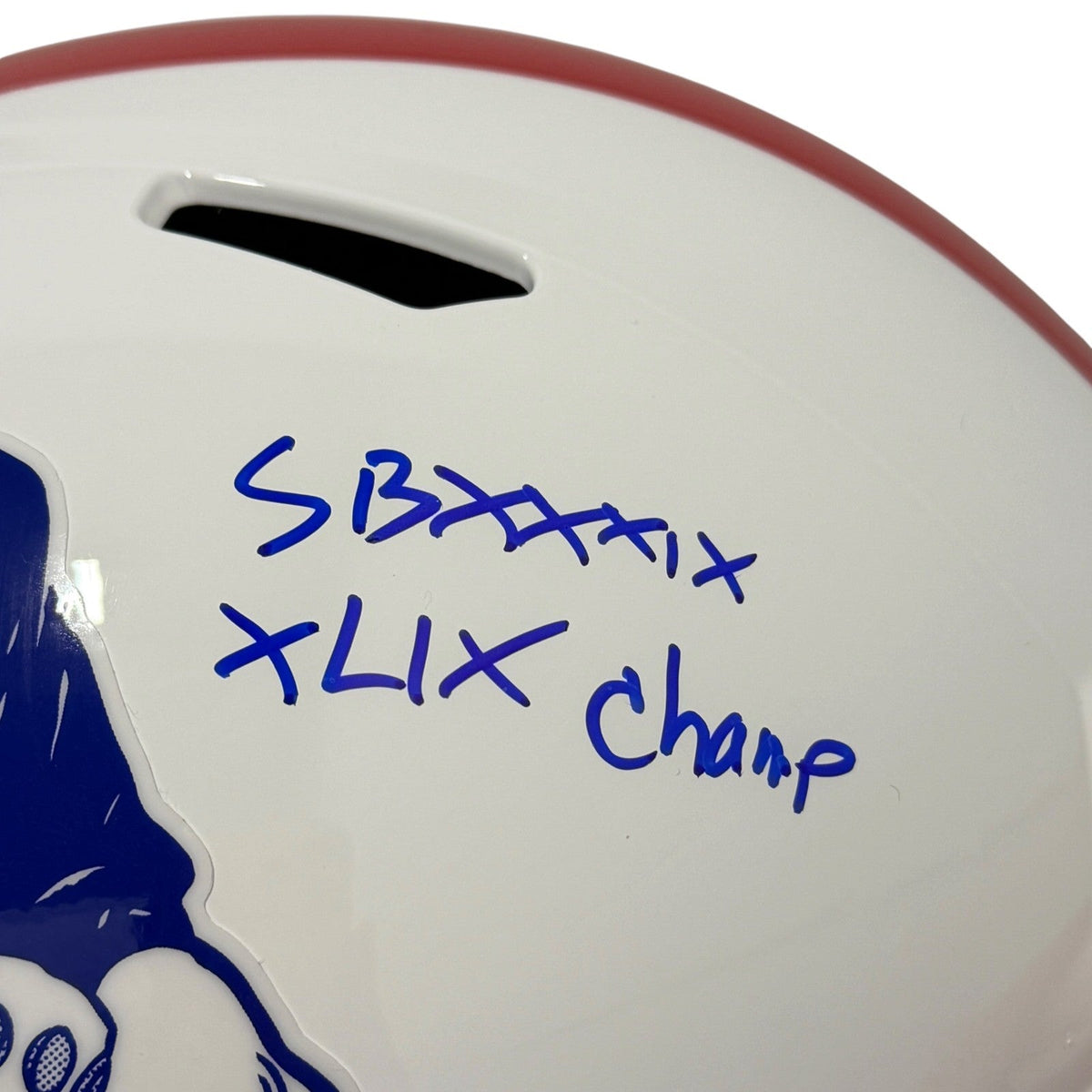 Vince Wilfork Signed Patriots TB FS Full Size Helmet w/ SB Insc JSA W COA
