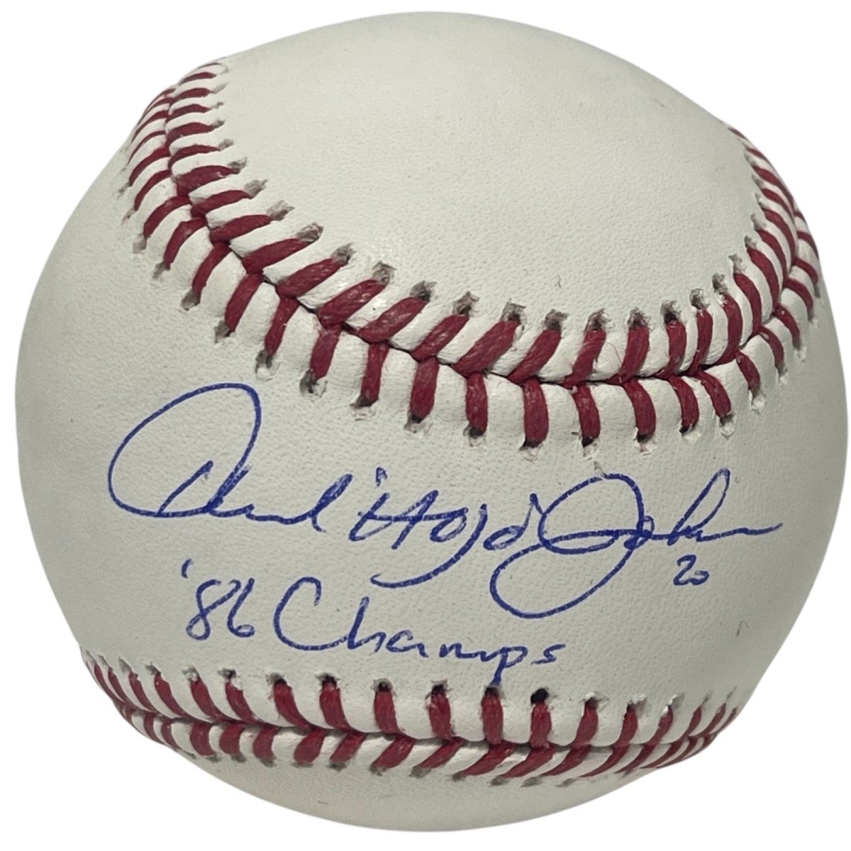 Howard "HOJO" Johnson Signed ROMLB Baseball w/ 86 Champs Beckett Witness BAS COA