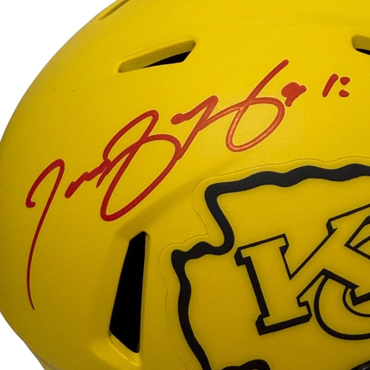 Tamba Hali Signed Kansas City Chiefs Rave Mini Helmet JSA Witness COA