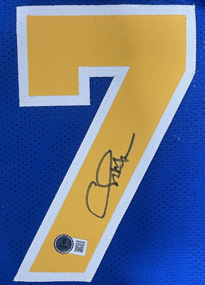 Chris Mullin Signed Golden State Warriors Custom Jersey Beckett W BAS COA