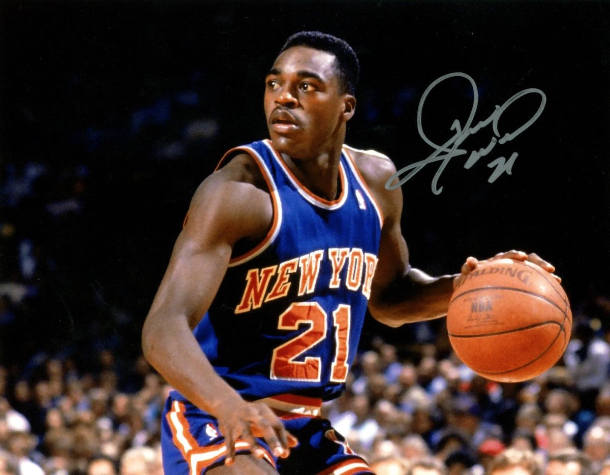 Gerald Wilkins Signed Autographed New York Knicks 8x10 Photo  LSCM COA #2