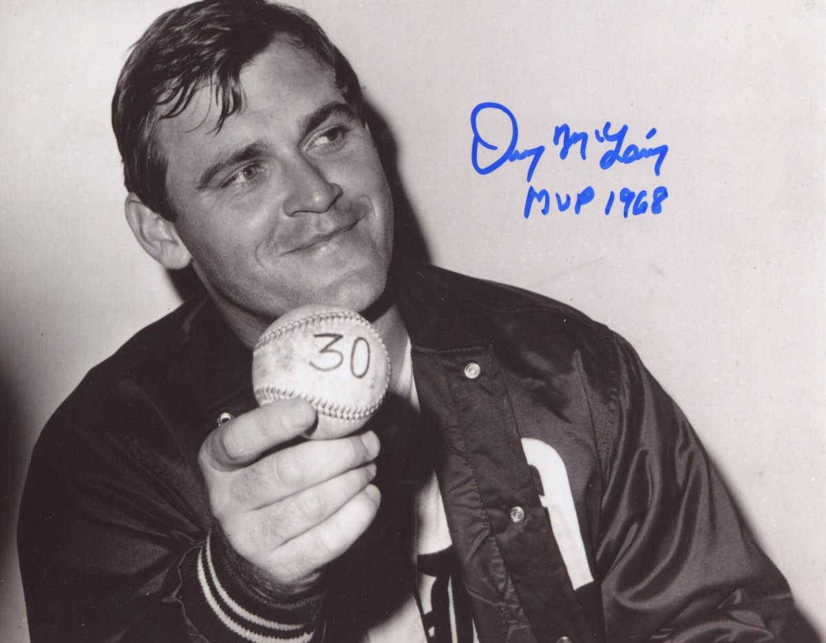Denny McLain Signed Autographed Tigers 8x10 Photo w/ MVP 1968 LSCM COA #5