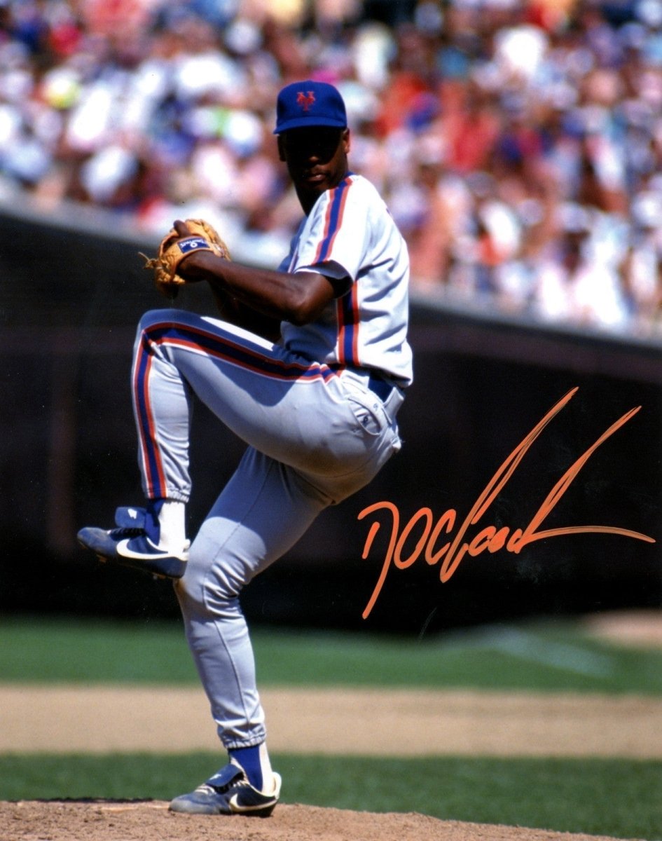 Dwight Doc Gooden Signed Autographed New York Mets 8x10 LSCM COA #7