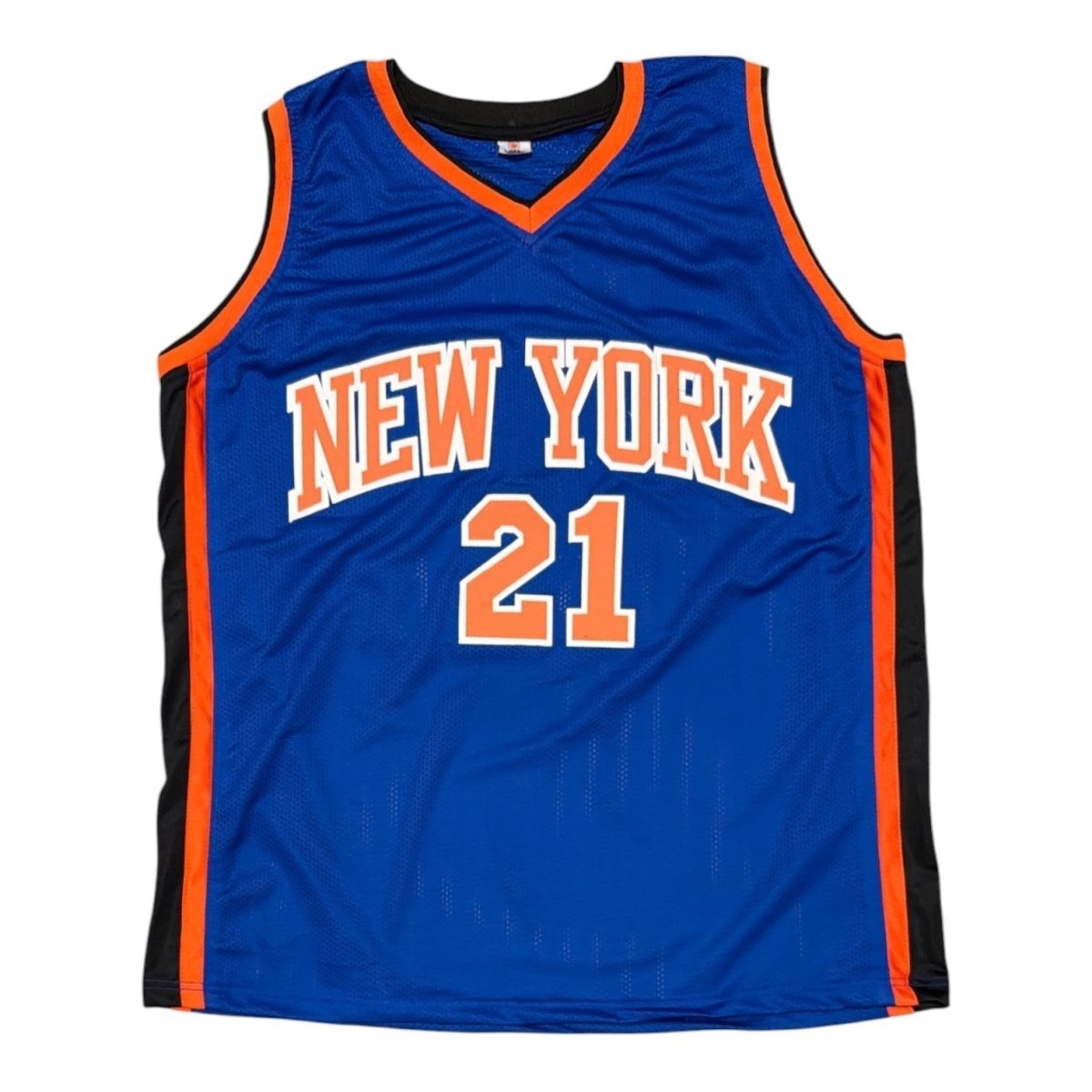Charlie Ward Signed New York Knicks Custom Jersey w/ 99 ECF Champs JSA Wit COA