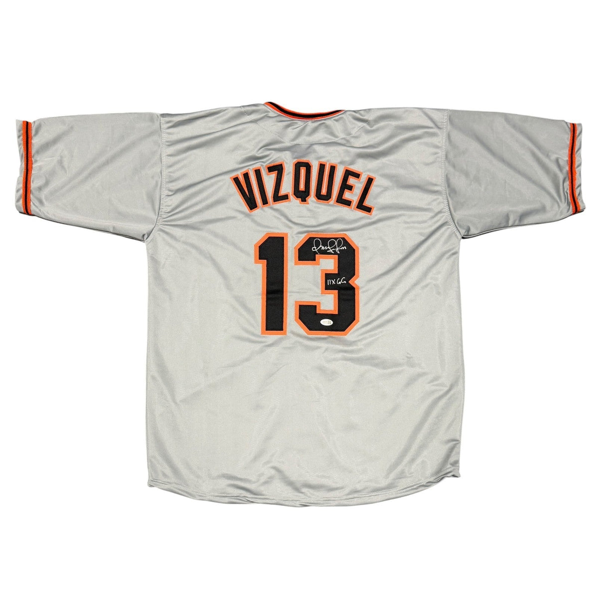 Omar Vizquel Signed San Francisco Giants Custom Jersey w/ 11x GG JSA Witness COA