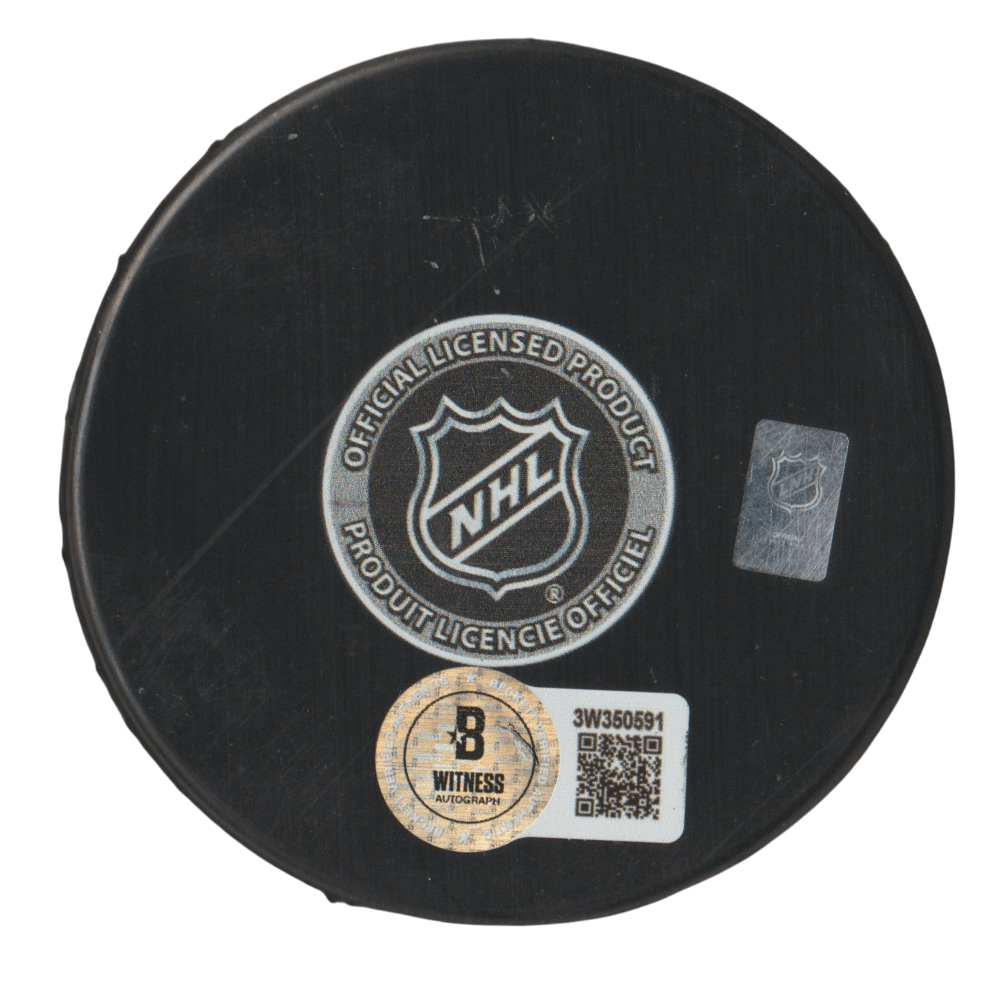 Brian Propp Signed Philadelphia Flyers 50th Puck w/ 1004 Pts Beckett Wit BAS COA