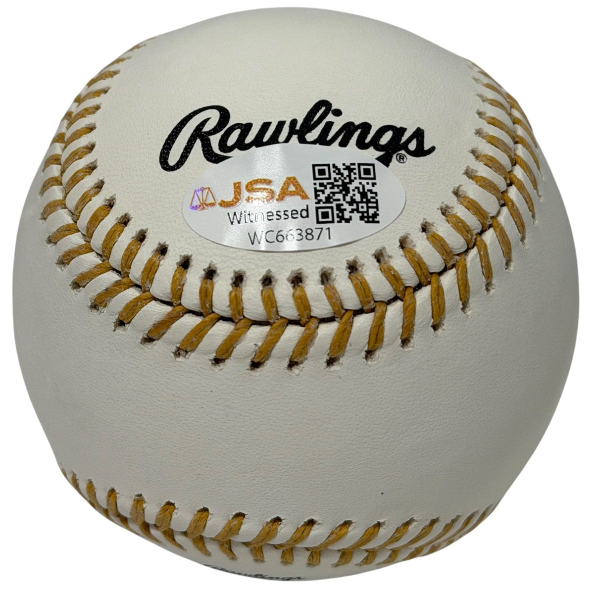 Willie Wilson Signed Autographed Gold Glove Baseball w/ 80 GG JSA Witness COA