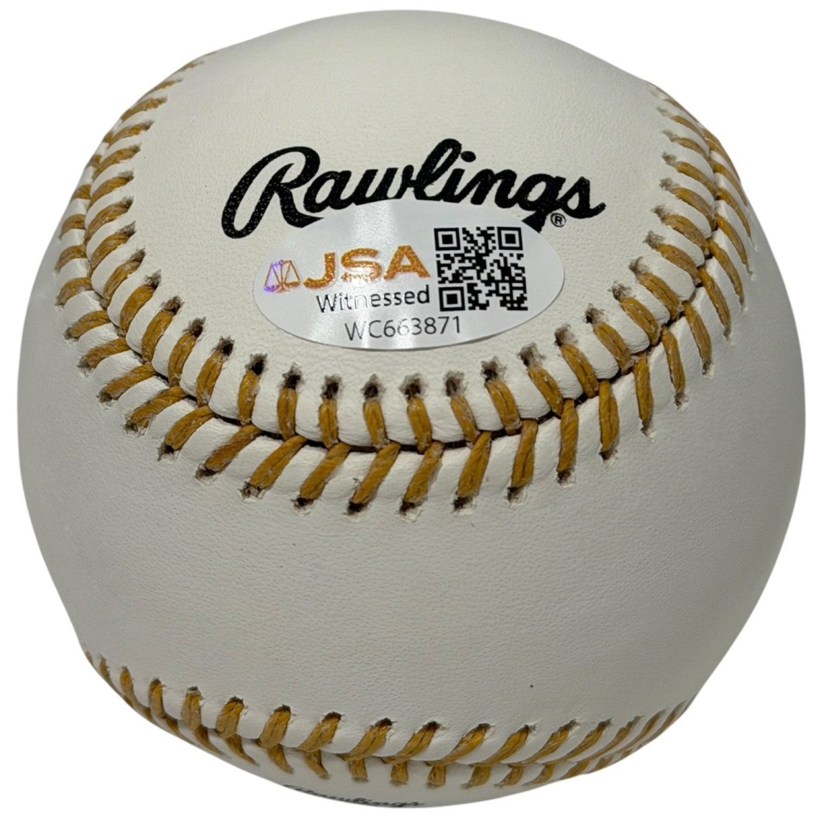 Willie Wilson Signed Autographed Gold Glove Baseball w/ 80 GG JSA Witness COA