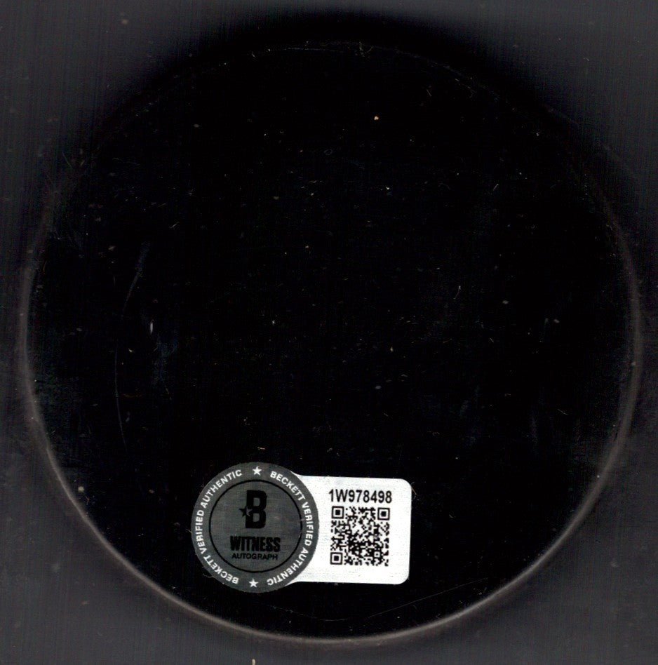 Ken Morrow Signed USA Hockey Puck w/ 80 Gold Miracle on Ice Beckett Wit BAS COA