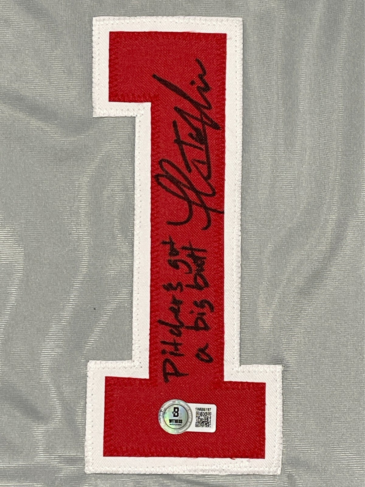 Thomas Ian Nicholas Signed Custom Jersey w Ins Beckett Wit BAS COA Rowengartner