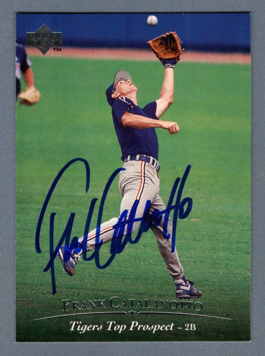 Frank Catalanotto Signed 1994 Upper Deck Baseball #157 Rookie RC LSCM COA