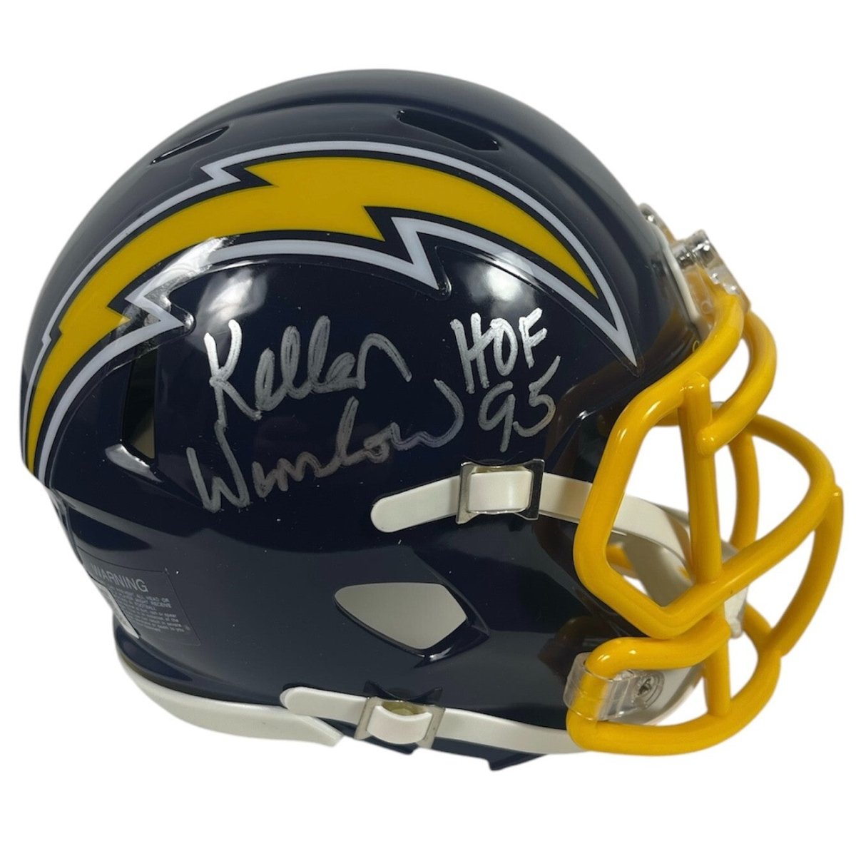 Kellen Winslow Sr. Signed Chargers TB Mini Helmet w/ HOF 95 Beckett Wit BAS COA