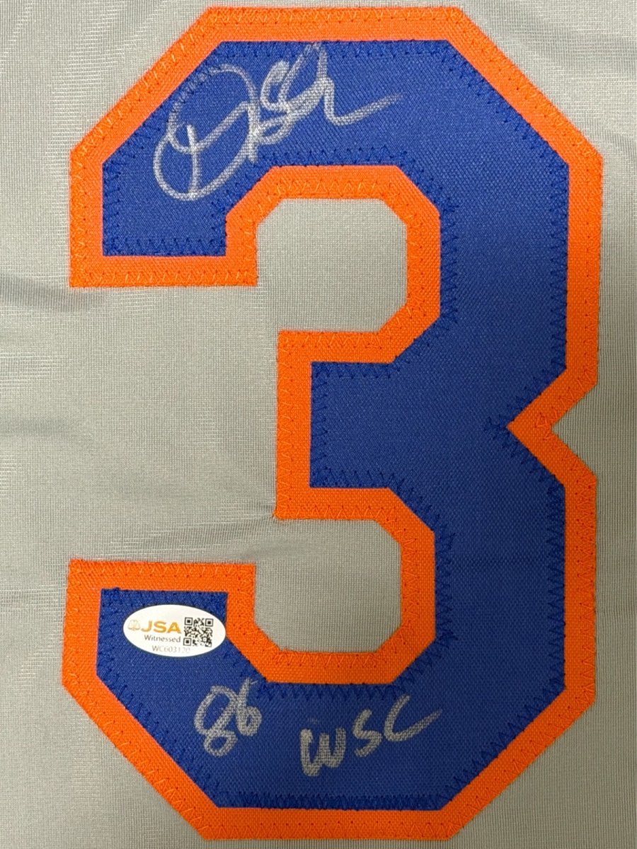 Doug Sisk Signed New York Mets Custom Jersey w/ 86 WSC JSA Witness COA