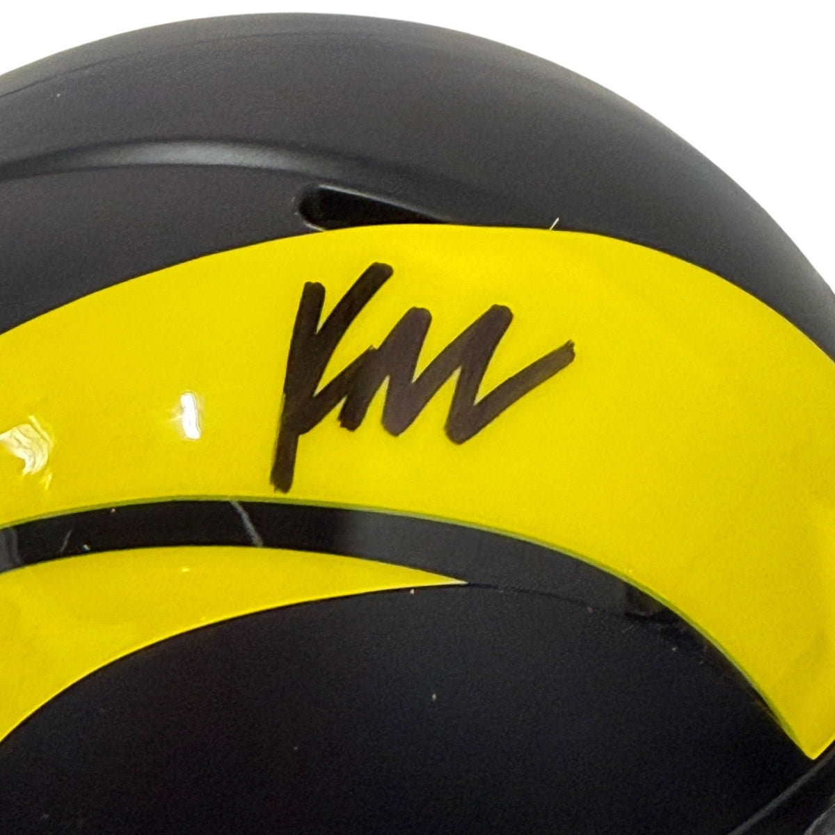 Kyren Williams Signed Los Angles Rams Rivalries Mini Helmet JSA Witness COA