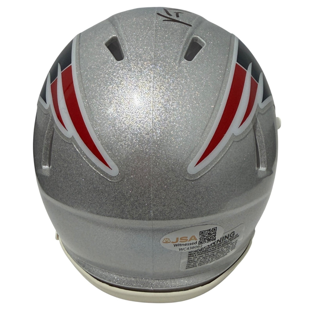 Vince Wilfork Signed New England Patriots Speed Mini Helmet JSA Witness COA
