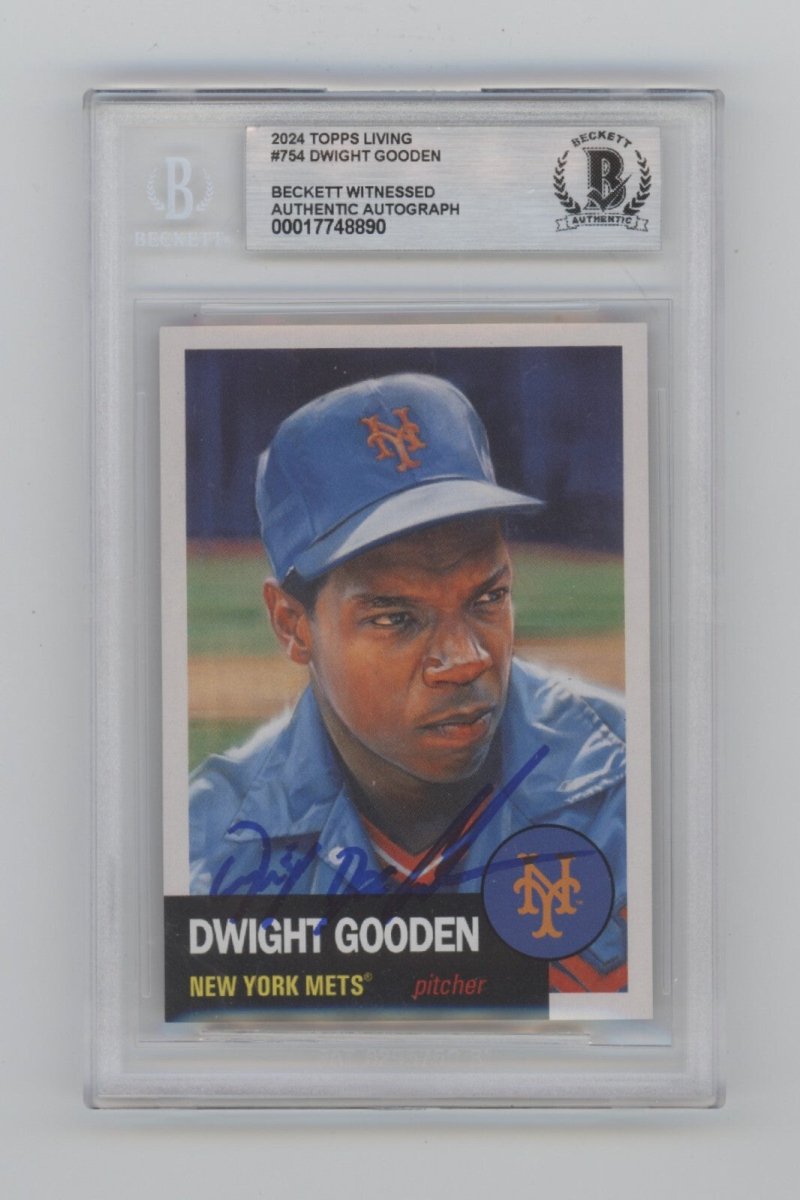 Doc Gooden 2024 Topps Living Set 754 Signed w/Full Name Ins Beckett BGS BAS Auto