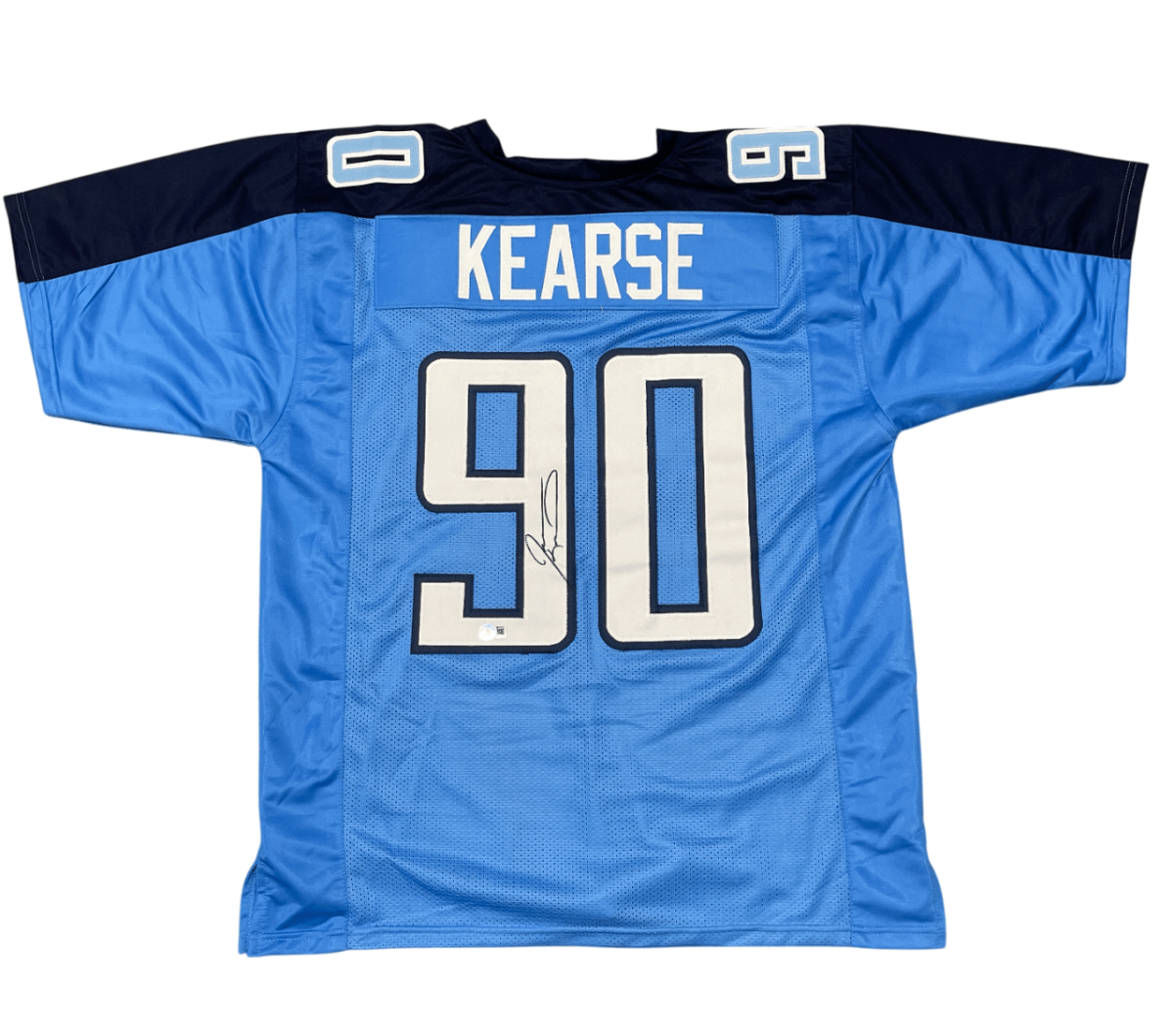 Jevon Kearse Signed Tennessee Titans Custom Jersey Beckett Witness BAS COA