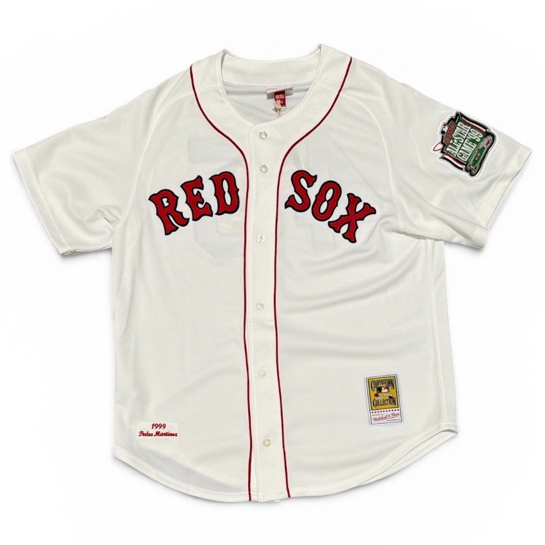 Pedro Martinez Signed Red Sox Mitchell &amp; Ness Authentic Jersey w/ CY HOF JSA COA