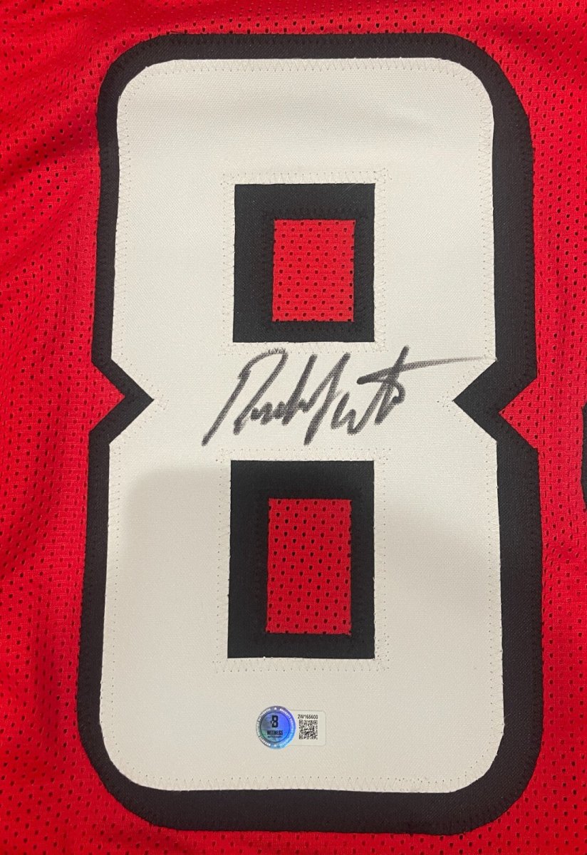 Roddy White Signed Atlanta Falcons Custom Jersey Beckett Witness BAS COA