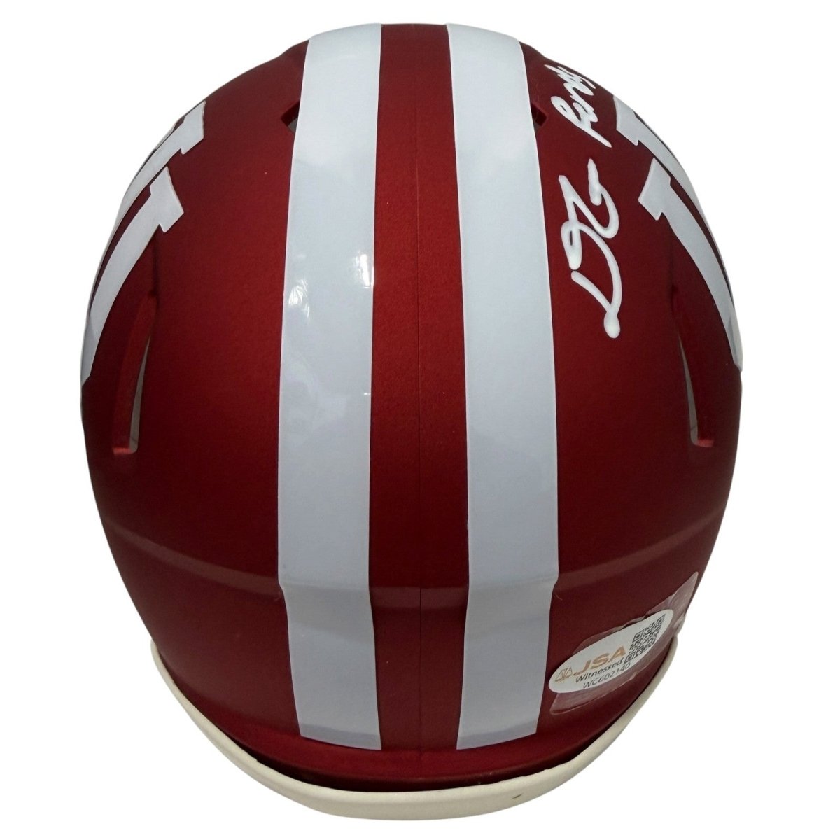 D'Angelo Ponds Signed Indiana Hoosiers Speed Mini Helmet JSA Witness COA