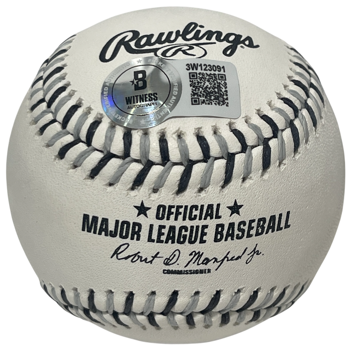 Frank Thomas Signed White Sox Logo ROMLB Baseball w/ HOF 2014 Beckett W BAS COA