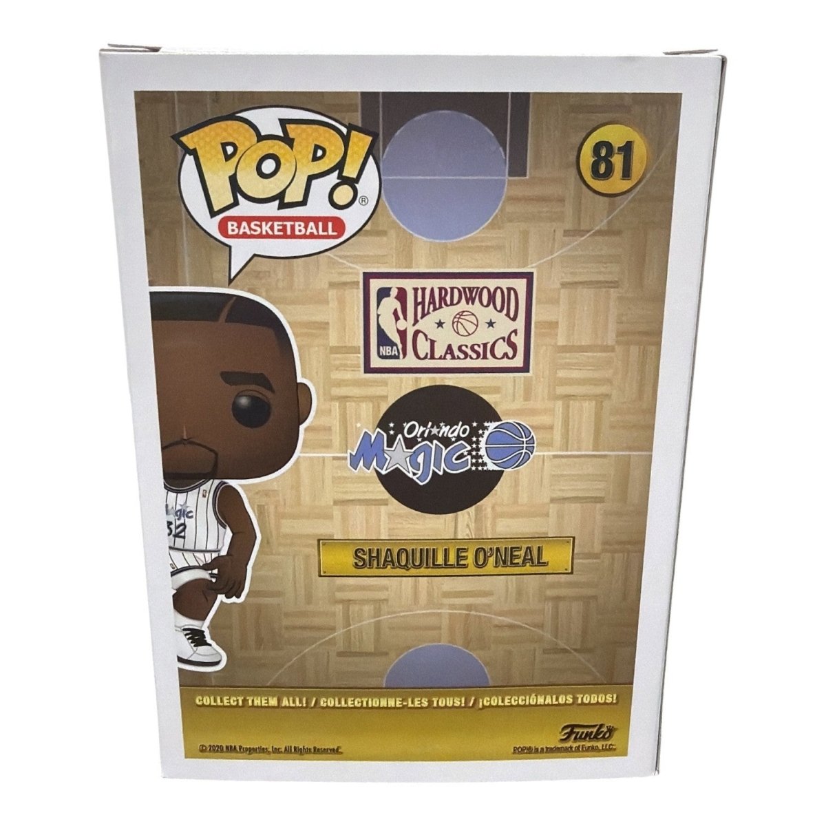 Shaquille O'Neal Signed Orlando Magic NBA HWC Funko Pop #81 JSA Witness COA Shaq