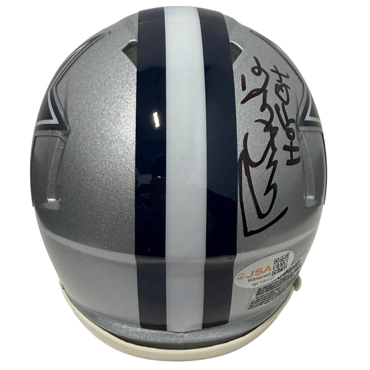 Randy White Signed Dallas Cowboys Speed Mini Helmet w/ HOF 94 JSA Witness COA
