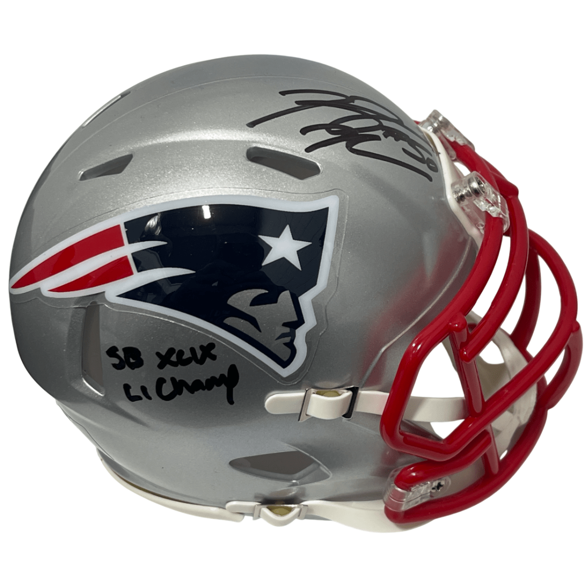 Rob Ninkovich Signed Patriots Speed Mini Helmet w/ SB XLIX LI Beckett W BAS COA
