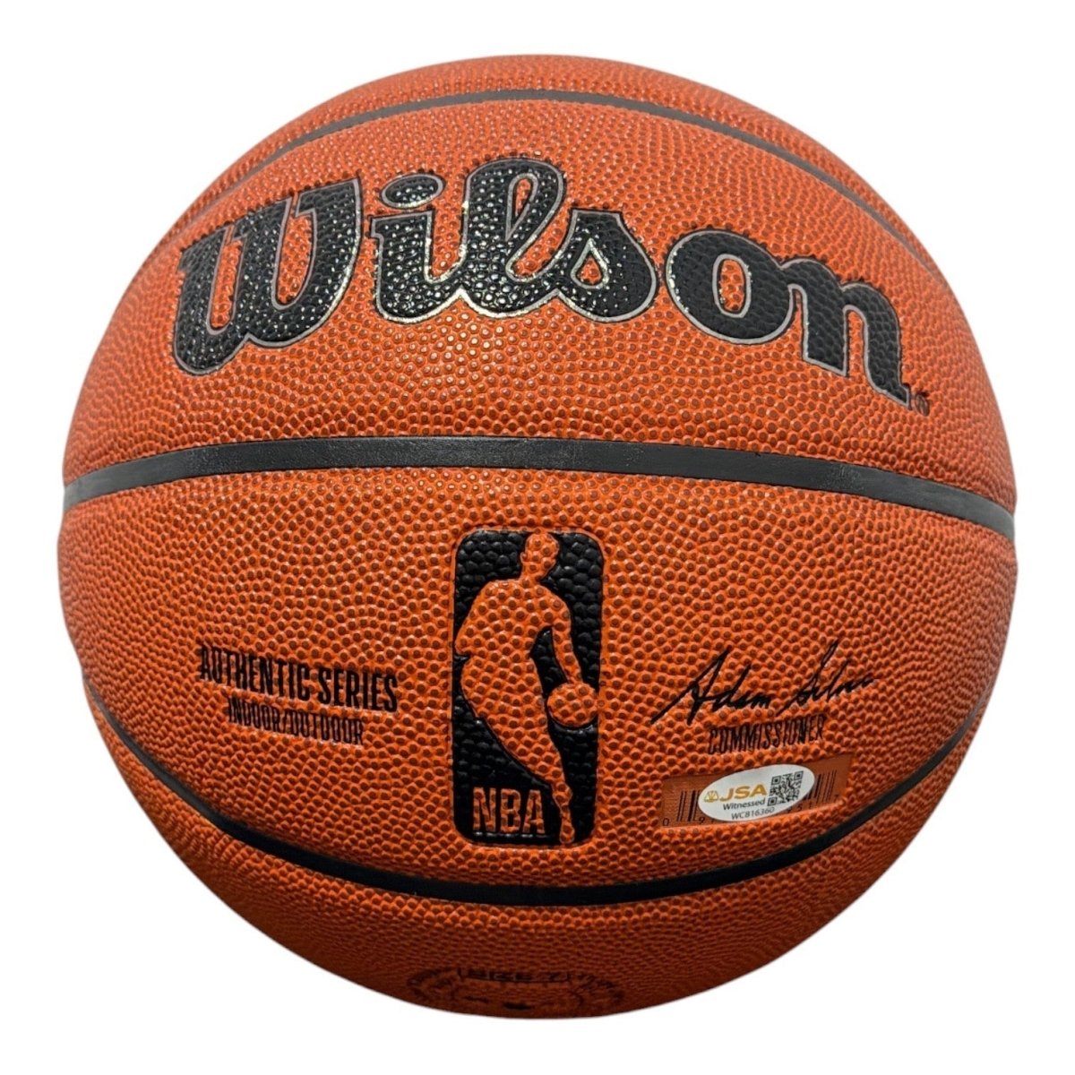 Bob McAdoo Signed Wilson NBA Basketball w/ HOF 2000 JSA Witness COA