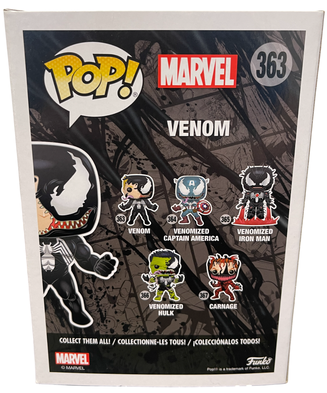 Tom Hardy Signed Venom Funko Pop #363 w/ Sam De La Rosa Sketch BAS &amp; JSA COA A